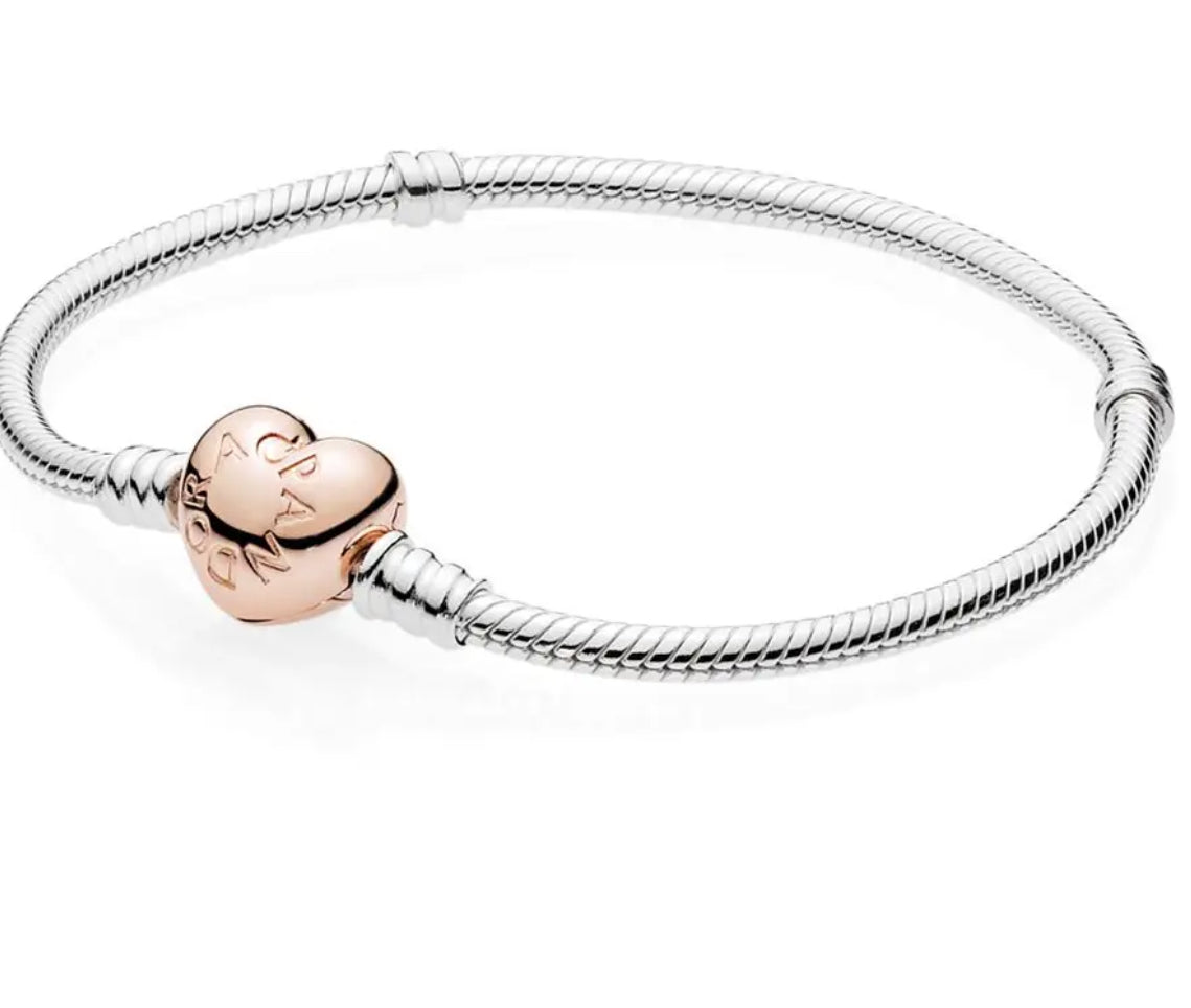 Pulsera Gold Rose Plata 925