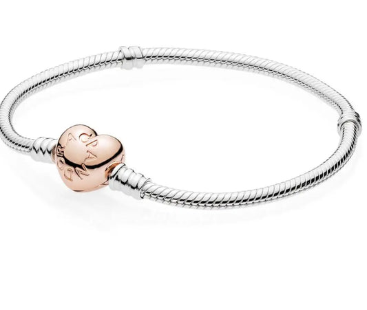 Pulsera Gold Rose Plata 925